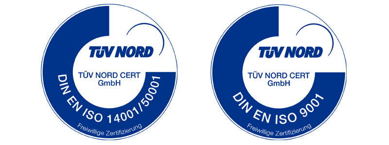In addition to the quality and environmental certificate ISO 9001/14001, according to which the Luitpoldhütte has already been certified for many years, all requirements for the energy certificate ISO 50001 have also been officially fulfilled since 2013.