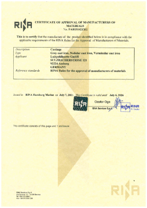RINA-Certificate